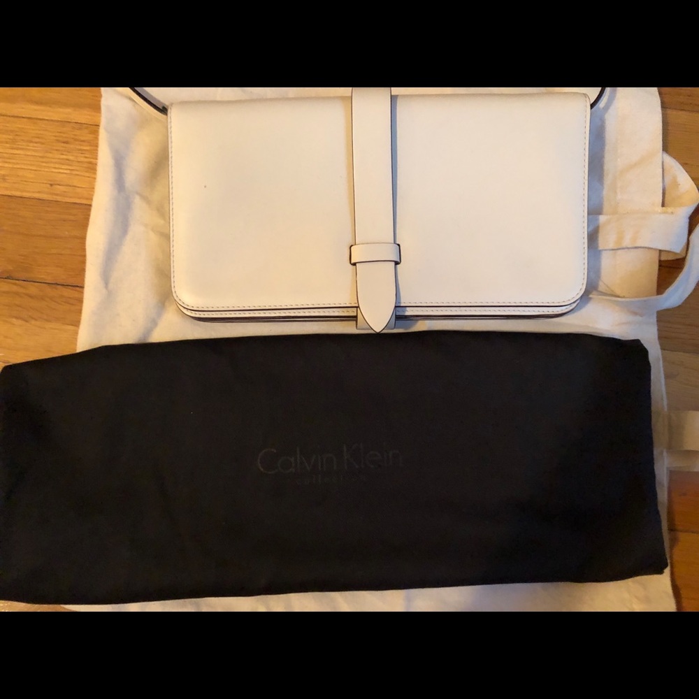Calvin Klein Collection ivory bag